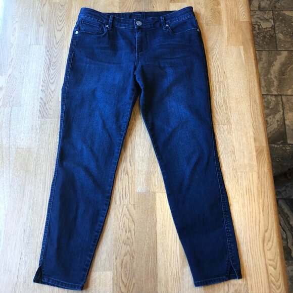 KFTK Ellen Ankle Skinny Jeans Dark Wash Size 10 - Picture 2 of 13